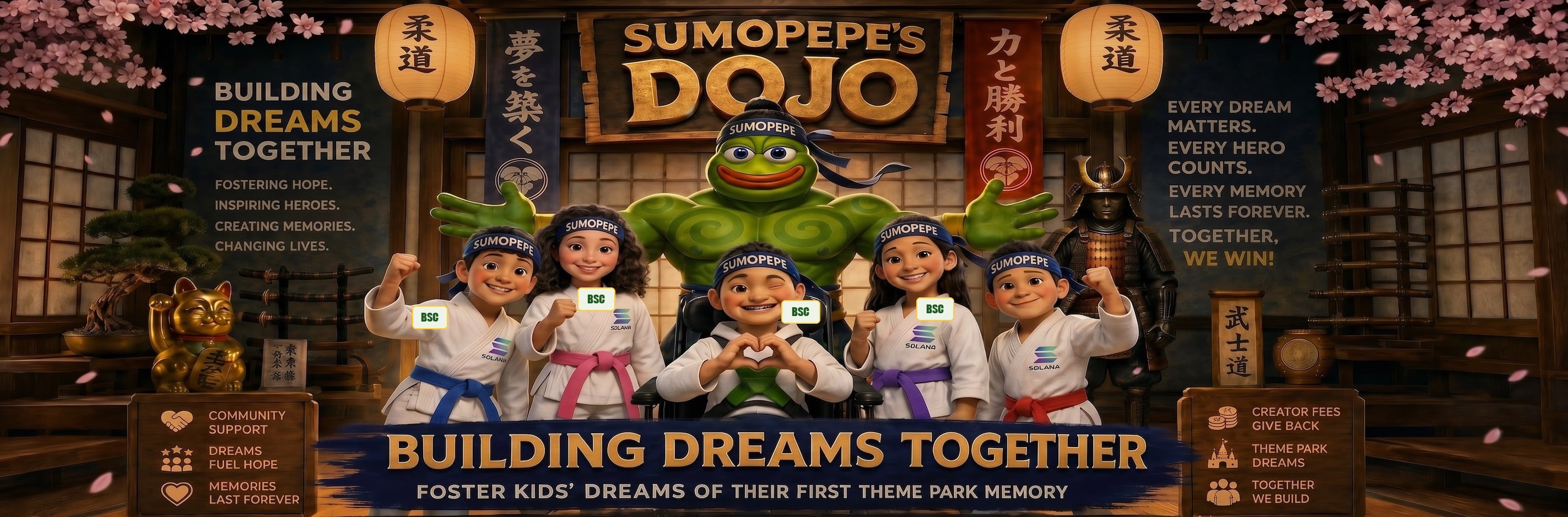 SUMOPEPE's Dojo — Building Dreams Together with the foster kids